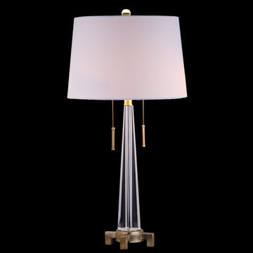 Zoe 29.5" Crystal LED Table Lamp - JONATHAN Y